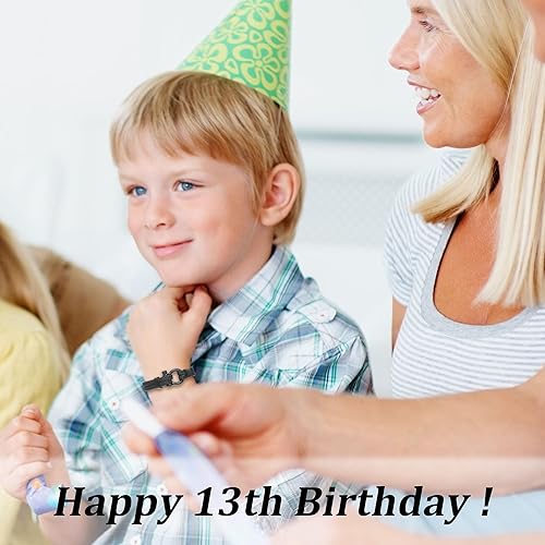 Miniatura 35 de Sereney Christmas Gifts for Him Son Boys Bonus Dad Father Men Boyfriend Grandson Friend as Triple Protection ID Bracelets Birthday Gifts for 9 10 11