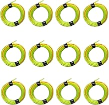 12 Pack String Trimmer Line .095 Verenigbaar met Ego Trimmer 095 Geve Eater String Pre-Cut Dual Color 3-seksie Vinnige posisionering Twed Trimmer Line Universal Fit Wacker String 14 voet