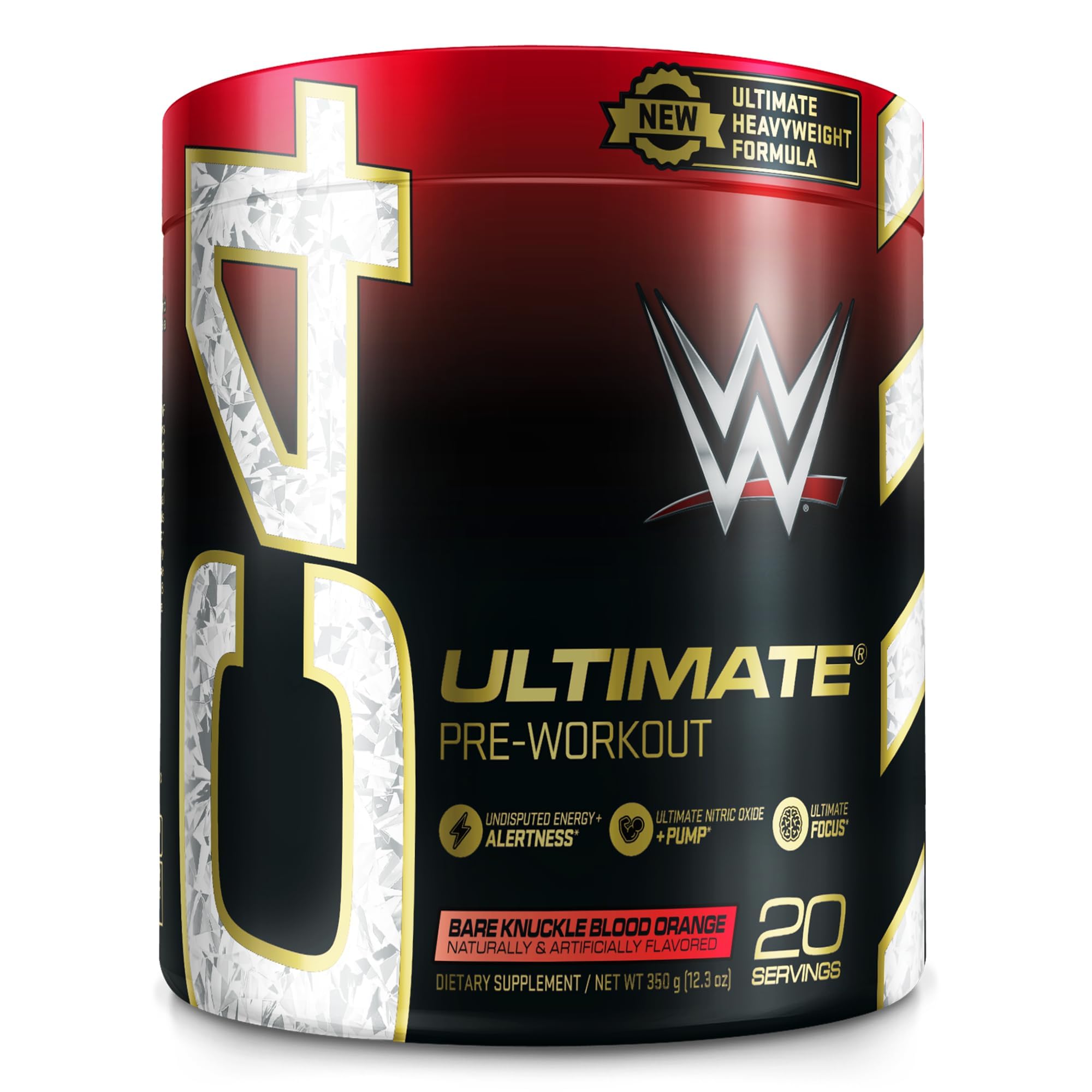 Cellucor C4 Ultimate Pre Workout Powder Bare Knuckle Blood Orange - Sugar Free Preworkout Energy Supplement for Men & Women - 300mg Caffeine + 3.2g Beta Alanine + 2 Patented Creatines - 20 Servings