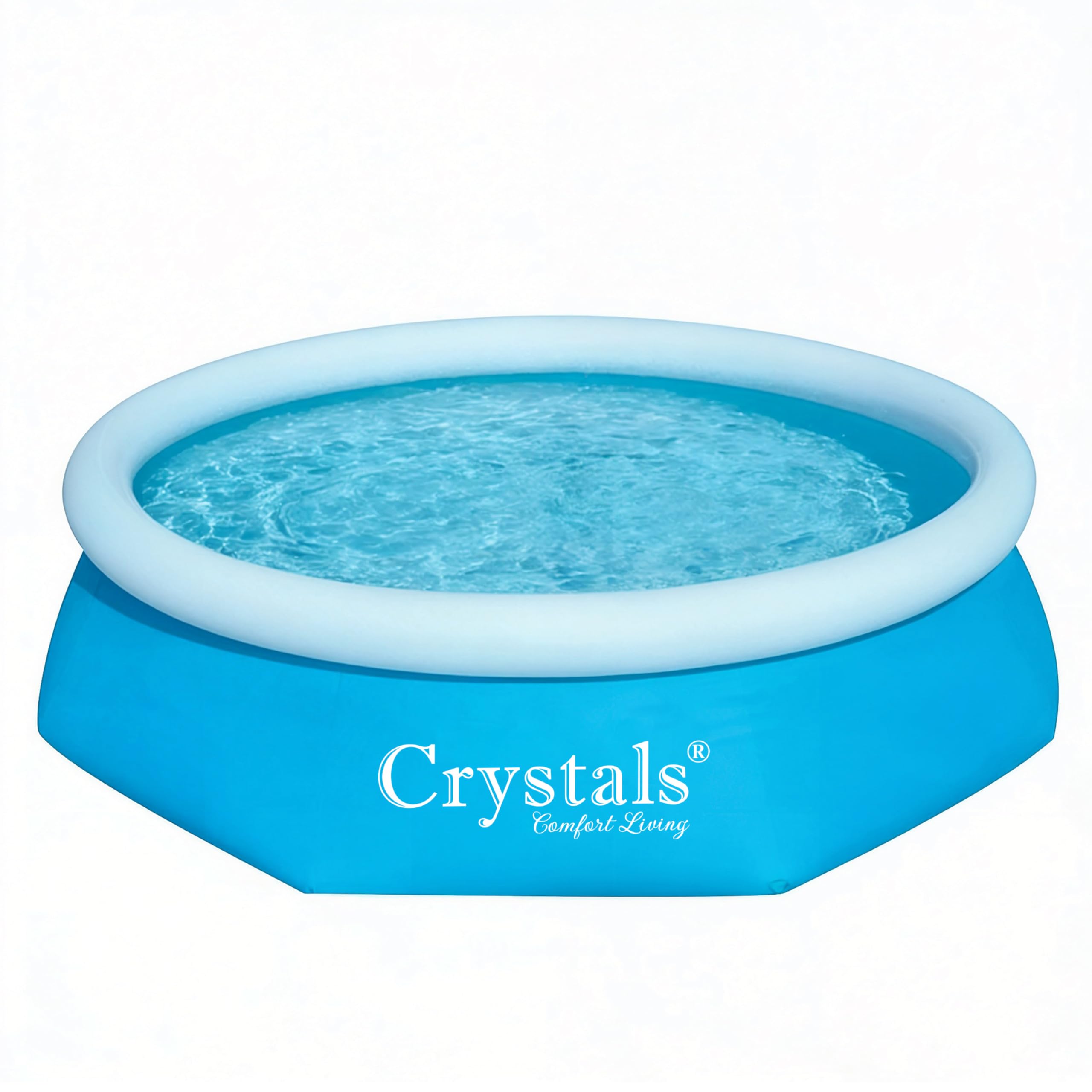 Crystals 10ft Above Ground Swimming Pool, Inflatable Paddling Pools for Adults