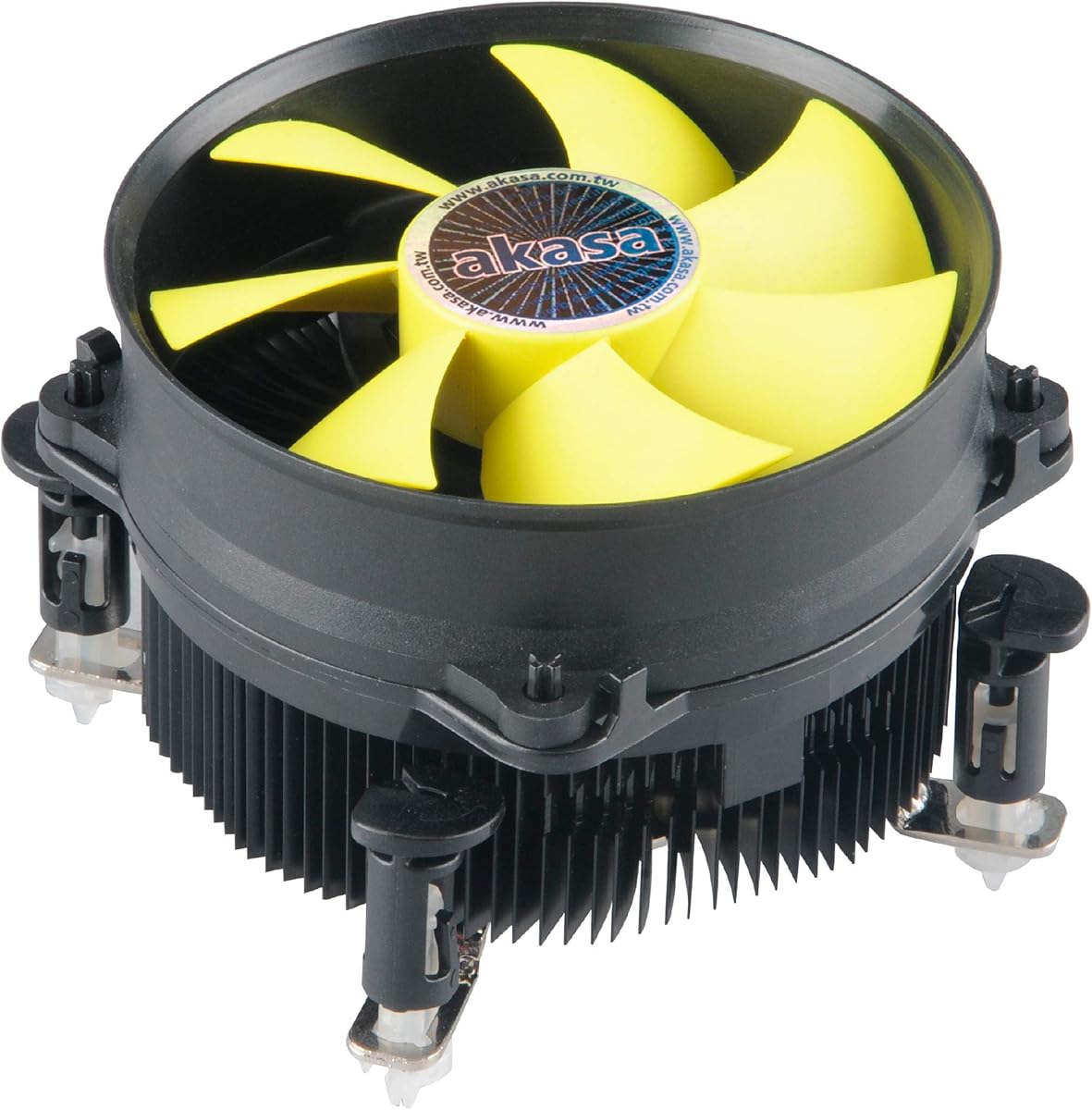 Akasa K32｜CPU Cooler｜92mm Low Noise PWM Fan｜TDP 95W｜Aluminium Heatsink｜Designed for Intel LGA1200, LGA1156, LGA1155, LGA1151, LGA775｜AK-CC7117EP01