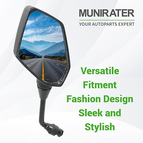 Miniatura 3 de munirater Reemplazo de espejos laterales retrovisores ATV para Polaris Sportsman 400 450 500 550 570 700 800 850