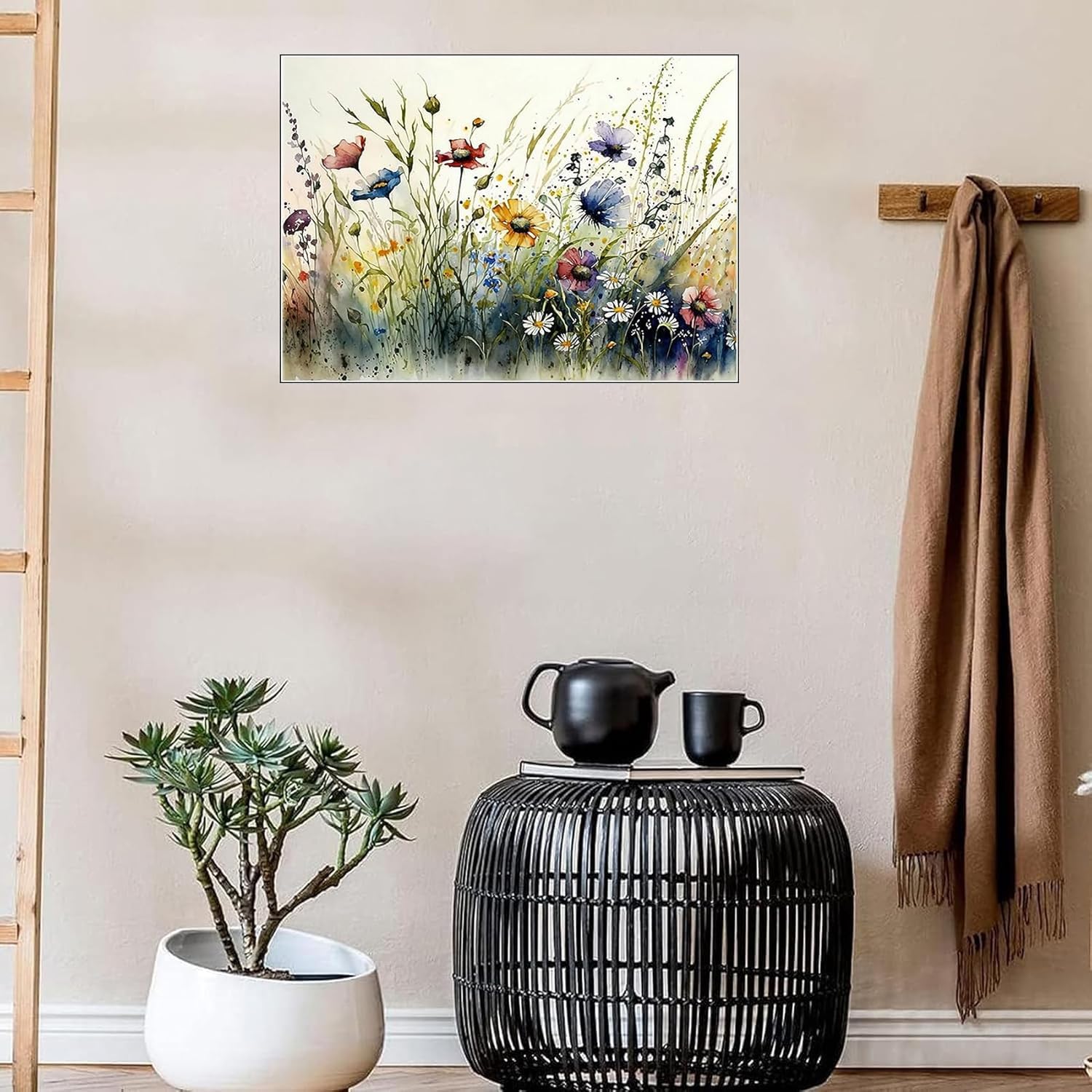 Jakener Diamond Art Kits for Adults,Flower Diamond Painting Kits for Adults DIY 5D Round Full Drill Gem Art and Crafts for Home Wall Decor 30x40cm/12x16in - Image 2