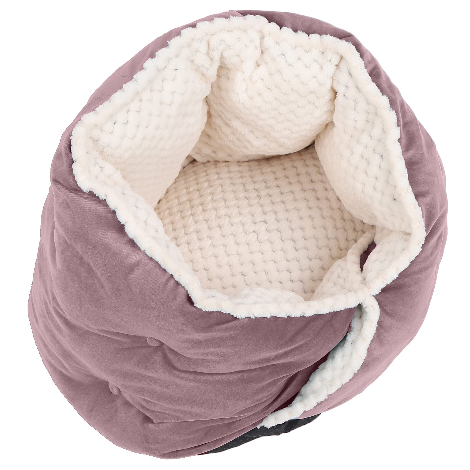 Nid de couchage chaud en velours Pilipane pour chien et chat
