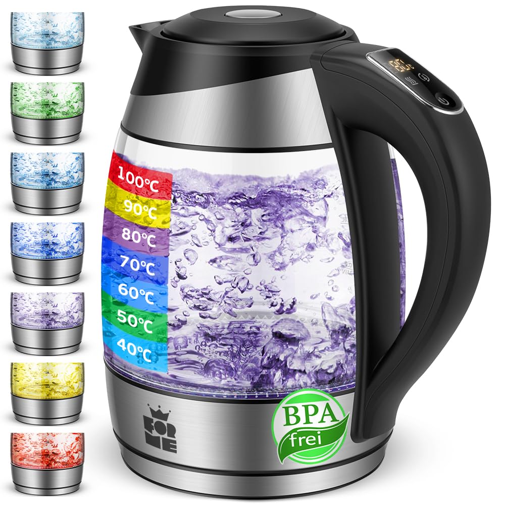 FOR ME Glas Wasserkocher 1,8 L