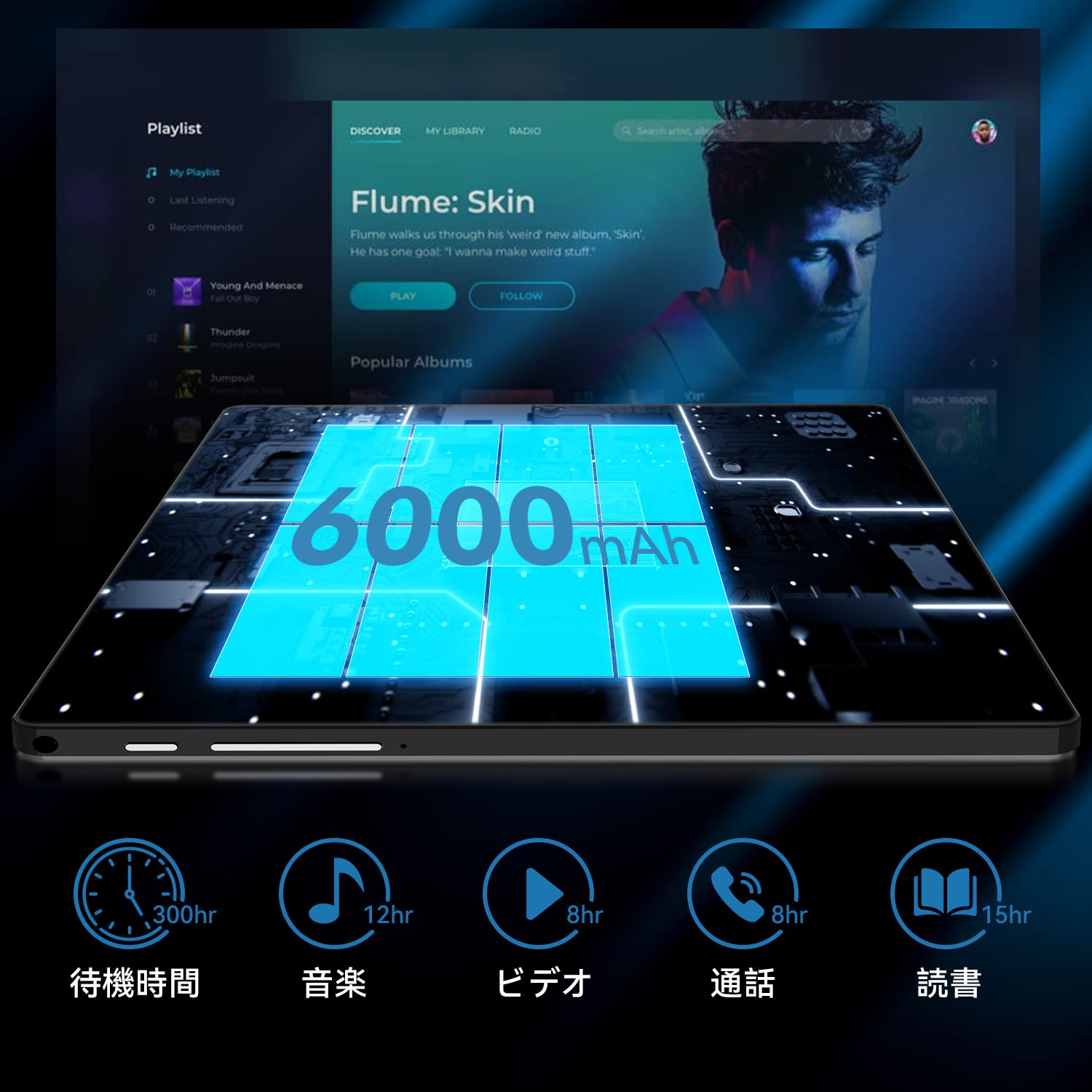 Amazon.co.jp: 2IN1 NEWアップグレードモデル Androidタブレット、8 