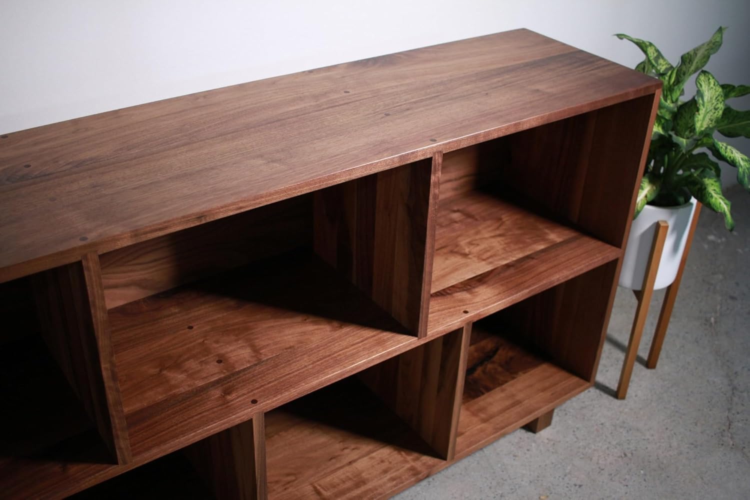 Modern Record WOOD BOOKCASE for Home & Office(BROWN)