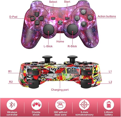 Miniatura 7 de Puning Controlador inalámbrico para controlador P3 controlador inalámbrico con joystick mejorado cielo y arte