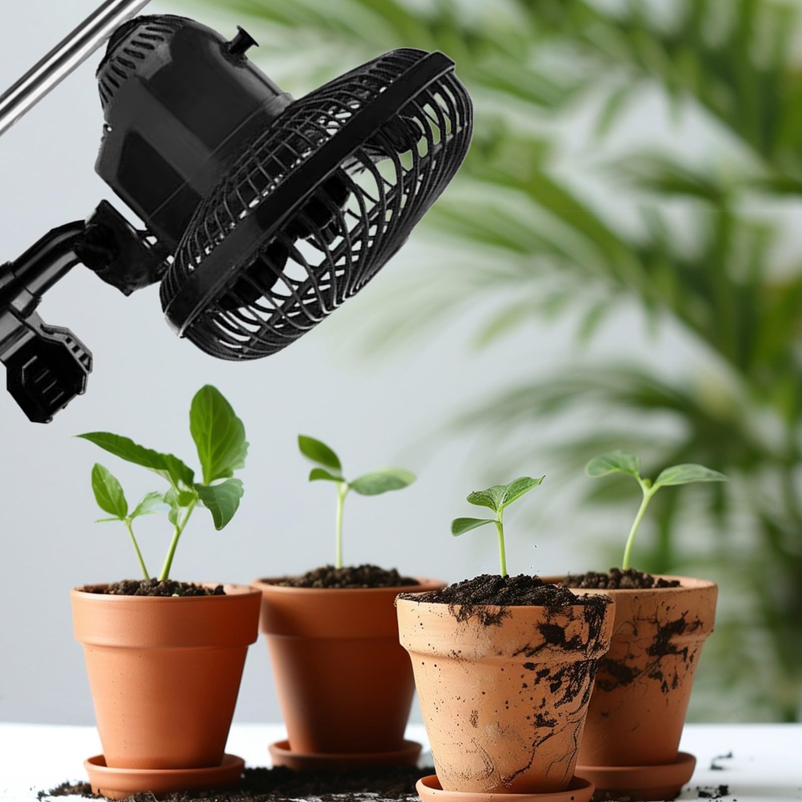 Grow Ventilator Oszillierend, 20 W Clip Ventilator Klemmbar, für Grow Zelt (1 Stück)