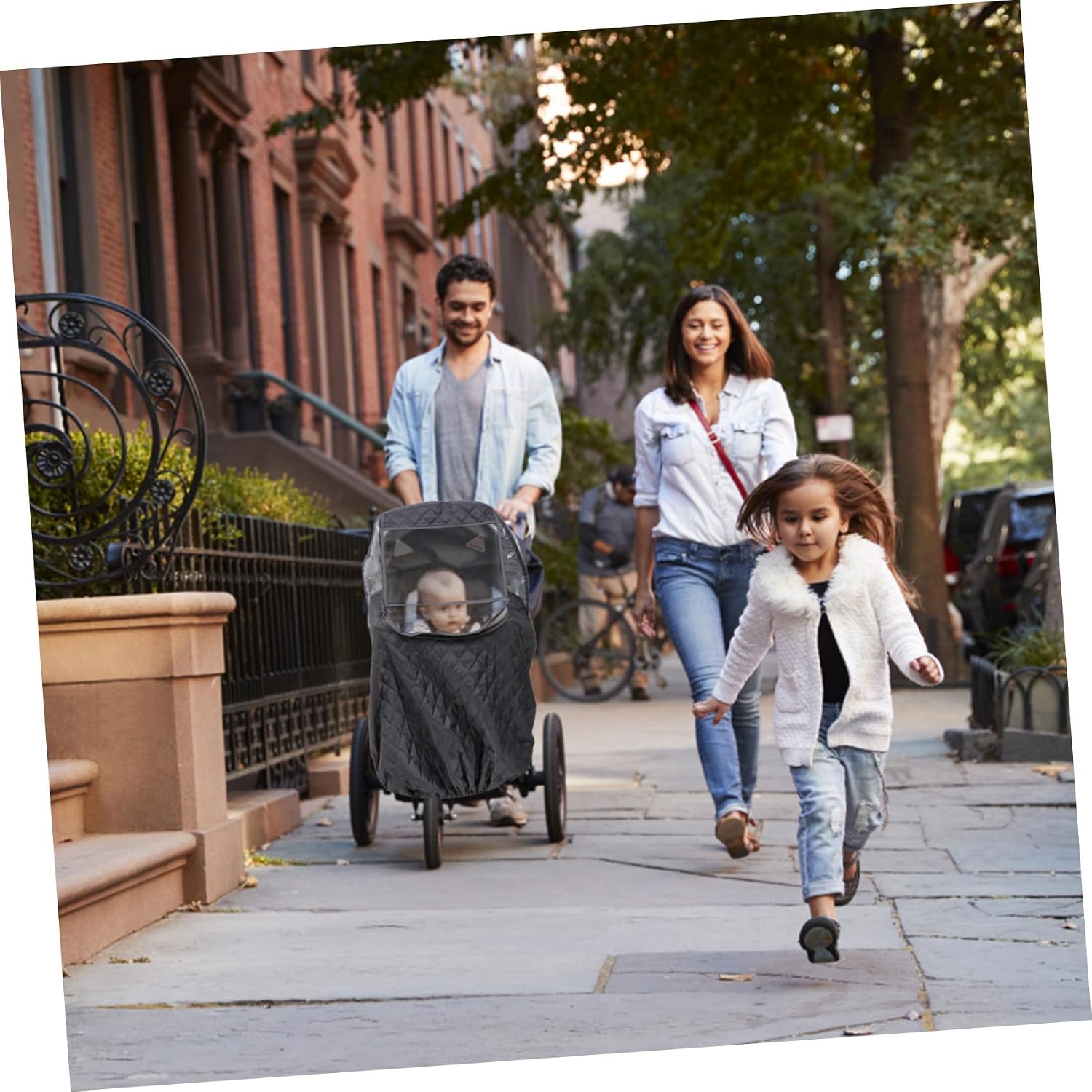 BESPORTBLE Multifunctional Stroller Rain Cover Windproof Shield for Stroller Protection Lightweight Portable Design for Rain and Wind Protection