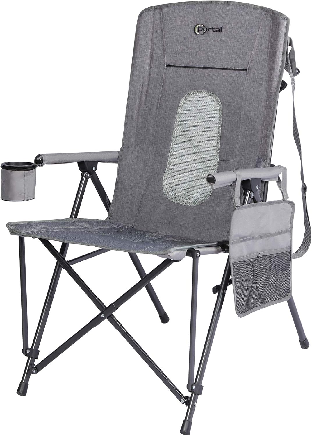 Buy Portal Oversized Quad Folding Camping Chair High Back Cup Holder Hard Armrest Storage Pockets Carry Bag Included Buy Portal Oversized Quad Folding Camping Chair High Back Cup Holder Hard Armrest Storage Pockets Carry Bag Included