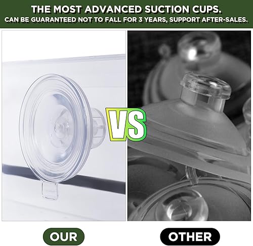 Miniatura 5 de Comedero para pájaros con ventosas fuertes, comedero para pájaros de ventana para exteriores, observación de aves al aire libre, ideal para