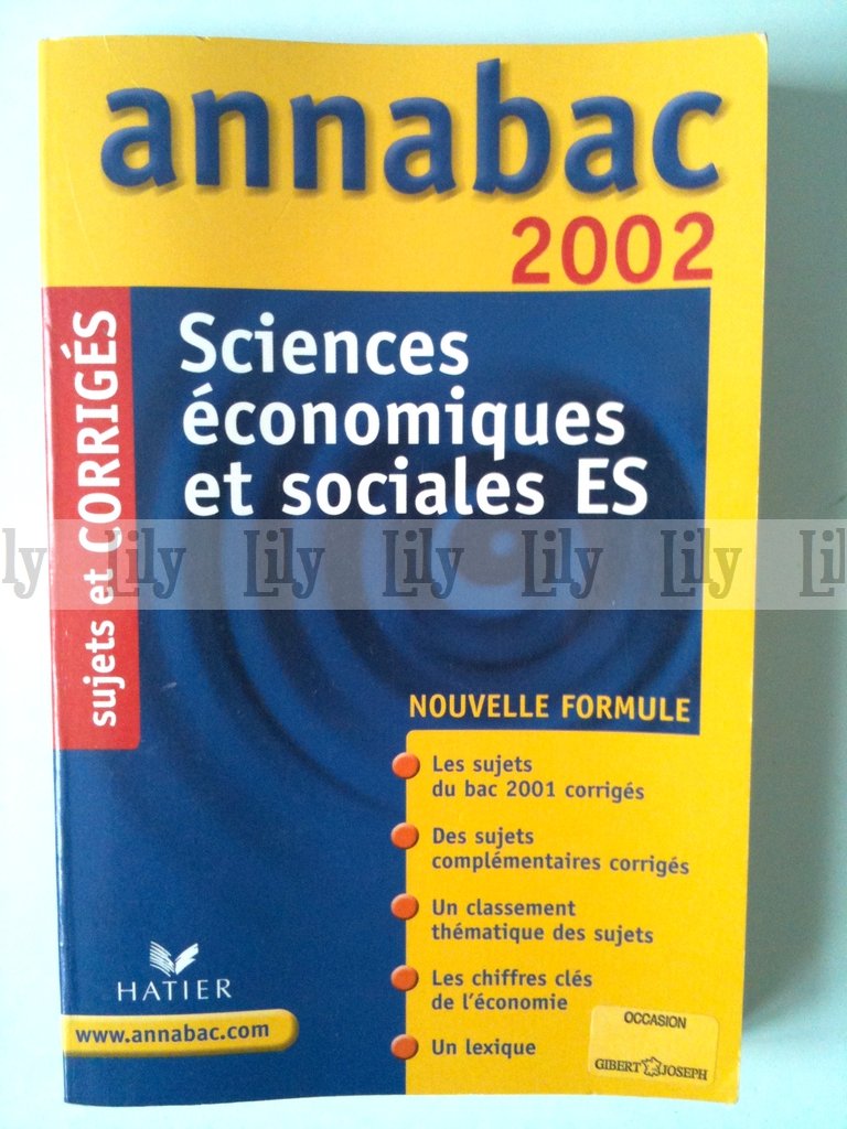 Sciences Economiques Et Sociales Es. Sujets Et Corriges 2002 : Gentil ...
