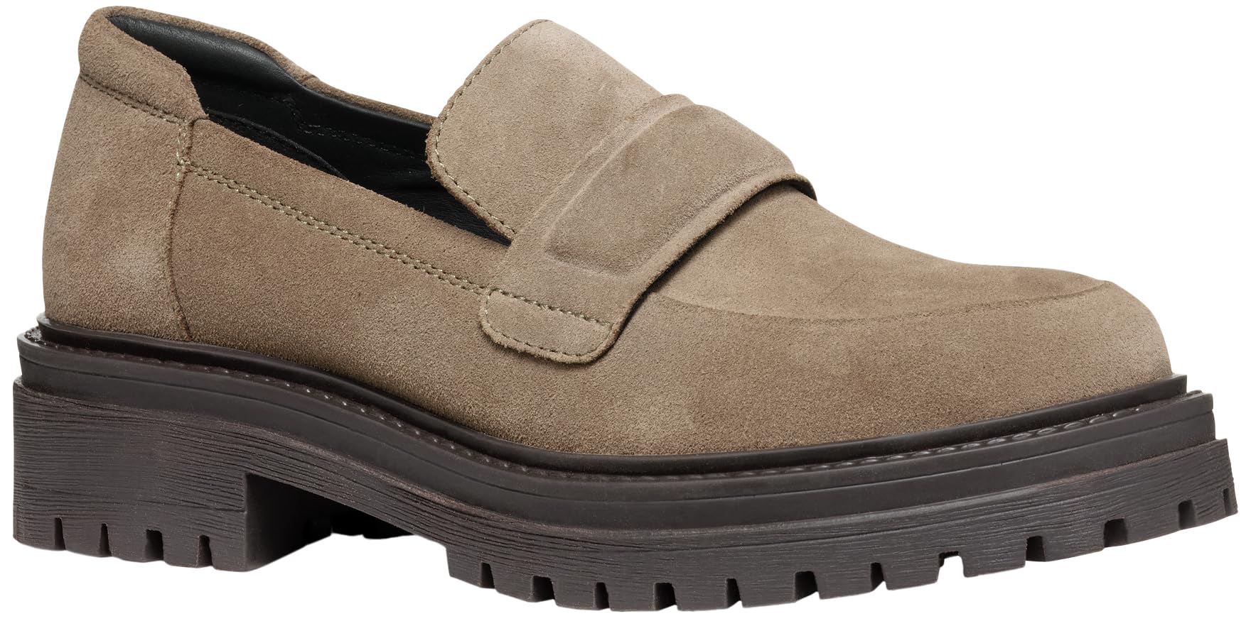 Geox Women's D Iridea A Moccasin, Taupe, 5 UK