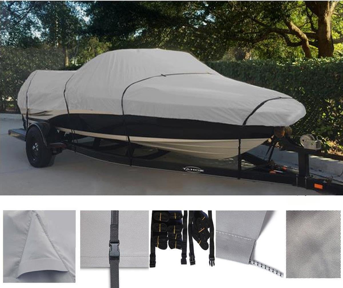 トレーラーブルボートカバー600Dマリングレードpuライニング防水17