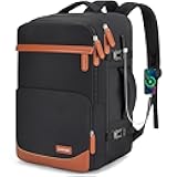 40L Travel Backpack with USB Charging Port, Water-Resistant Carry On Backpack for Men Women, Business Laptop Backpack for Trips & Commutes, Fits 15.6/17.3 Inch Laptop