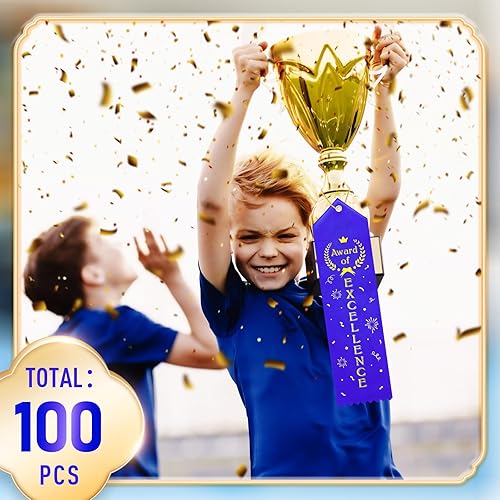 Miniatura 5 de Cinta de premio a la excelencia con tarjeta de evento y cuerda para competición infantil, evento deportivo, concursos, escuela, equipo de oficina