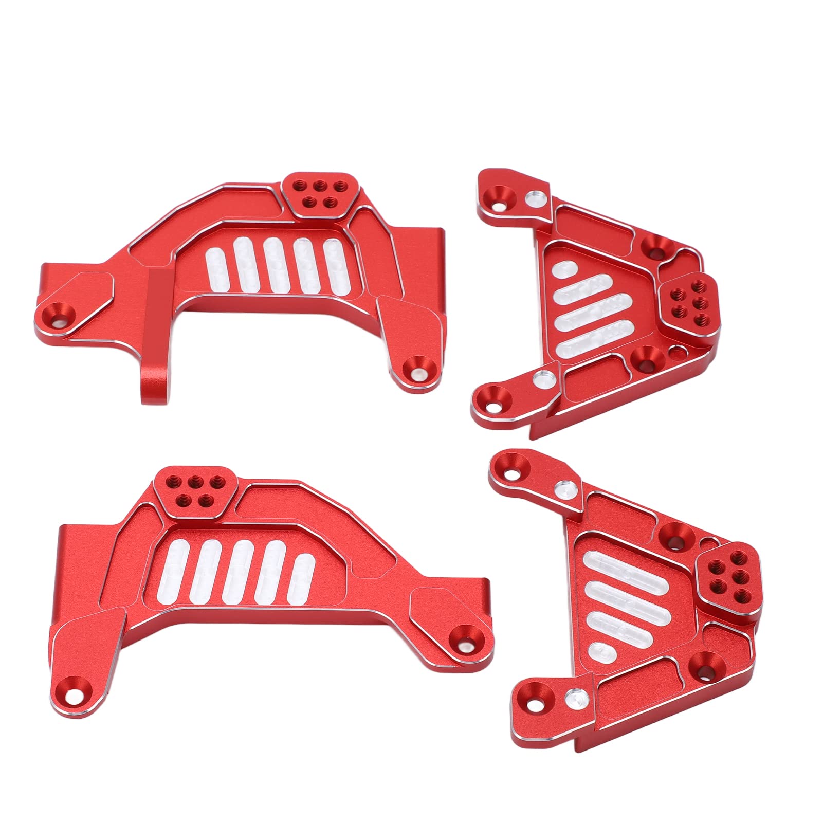 RC Shock Hoops CNC mecanizado reemplazable aleación de aluminio torres de choque delanteras traseras para Axial 1/6 SCX6 (Roja)