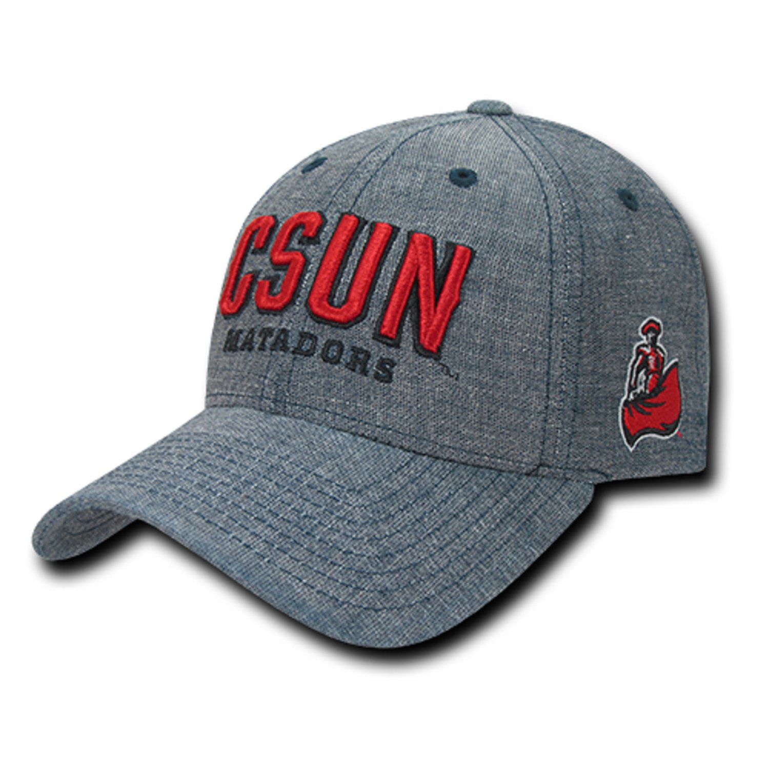 BH Fashion CompanyUniversity of Cal State Northridge Matadors Cotton Washed Denim Structured Baseball Ball Cap Hat