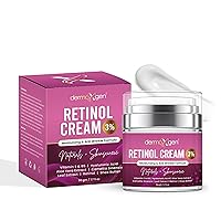 Vista 1 de Crema de retinol – 3% (porcentaje) crema de retinol para cara con ácido hialurónico – Crema facial antienvejecimiento para líneas finas y arrugas