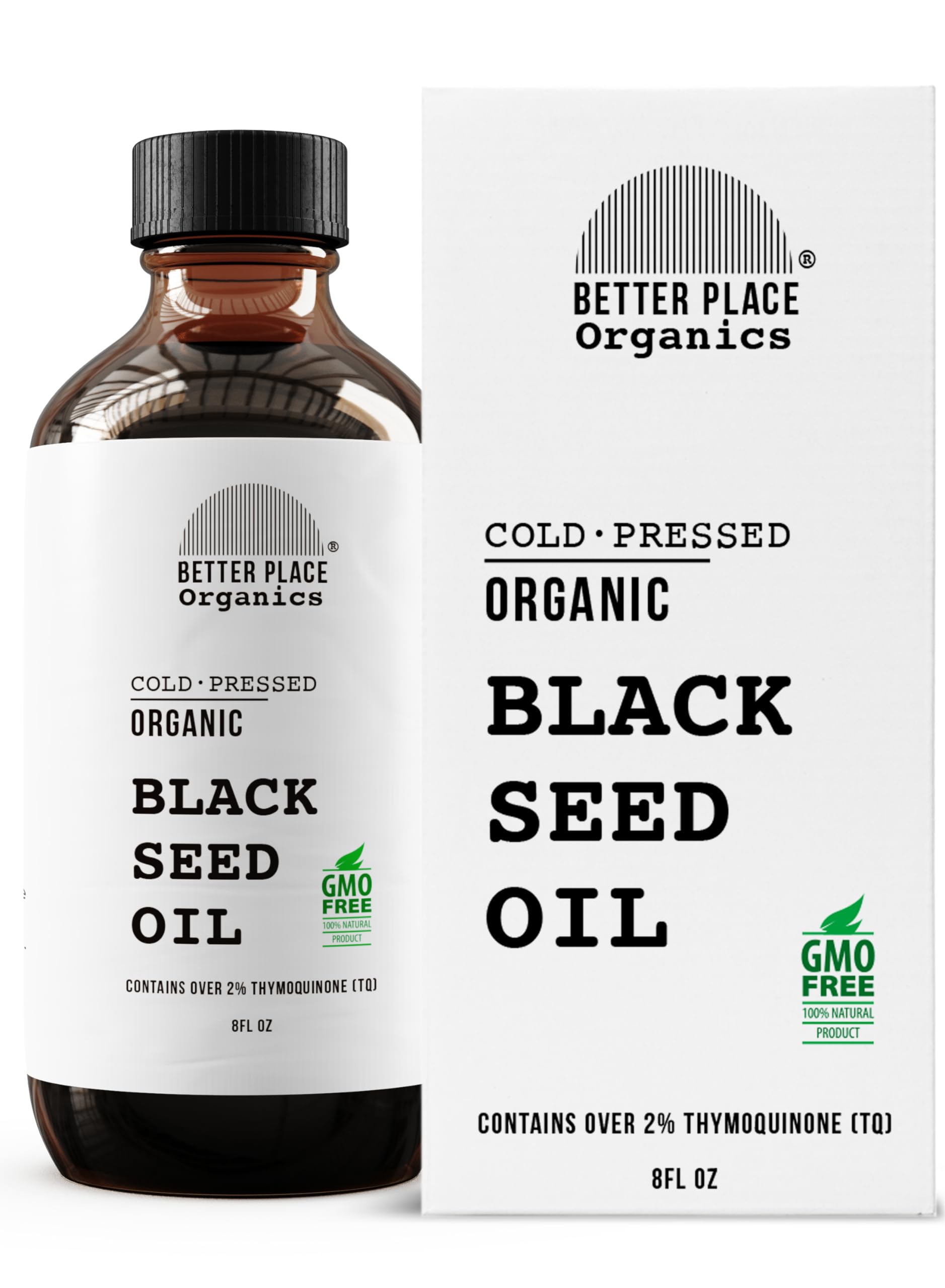 Organic Black Seed Oil | 100% Virgin Cold Pressed Liquid Pure | External Use on Joints, Hair, Skin, Nails | 8 oz