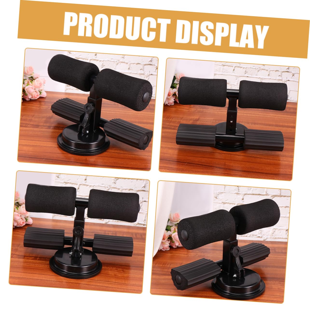 Mipcase Bdominal Curl Assist Device Sit-up Bar Foot Holder Ergonomic Design for Safe Comfortable Exercise Home Fitness Equipment