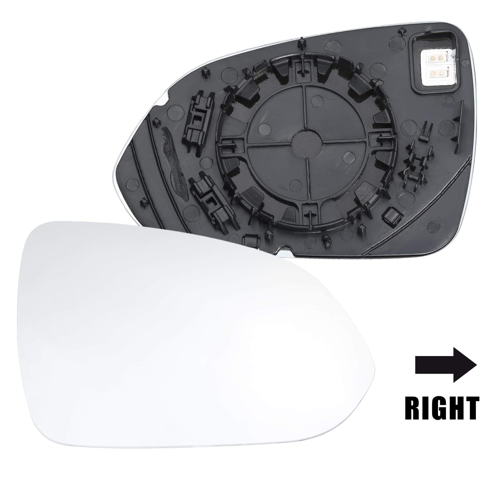 QUARKZMAN Specchio Retrovisore Riscaldato Destro Per Kia Rio 18-22 1pc