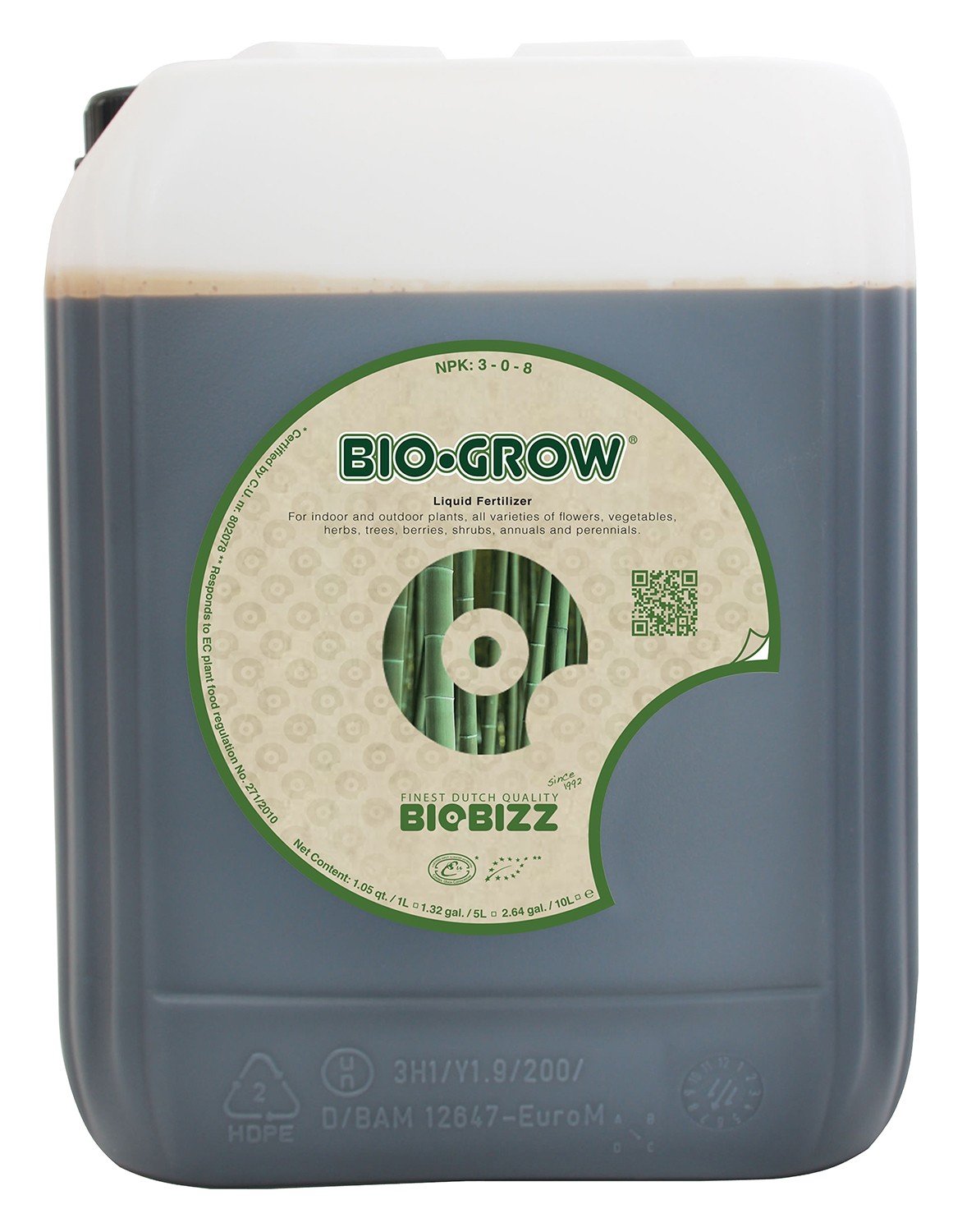 BioBizz Bio Grow plantas nutrientes aditivo feeds orgánico fertilizante líquido