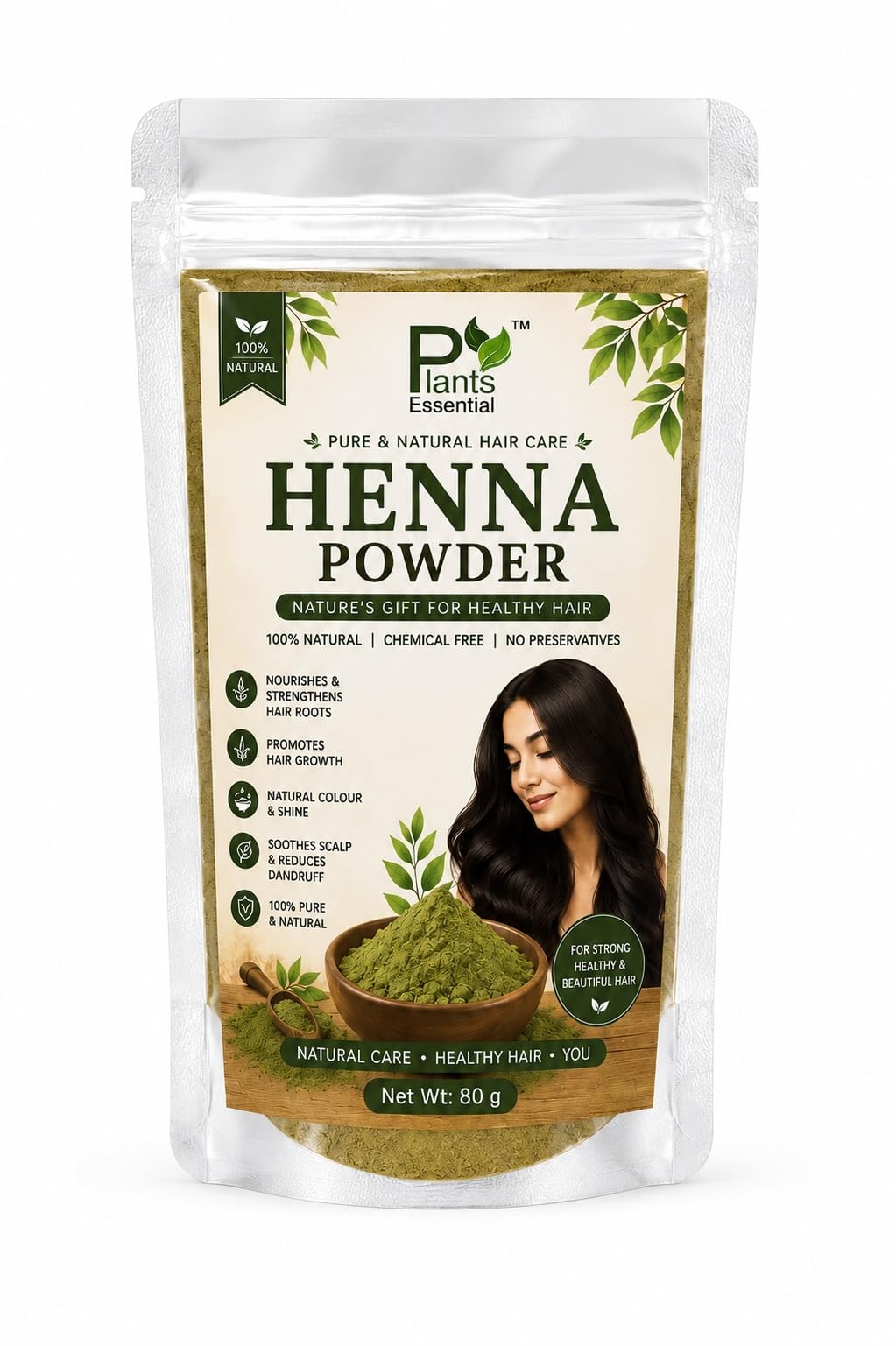 PlantsEssential Natural Henna powder for hair Colour and Growth (200 gm) | Finely Ground Leaf Powder-picture-16