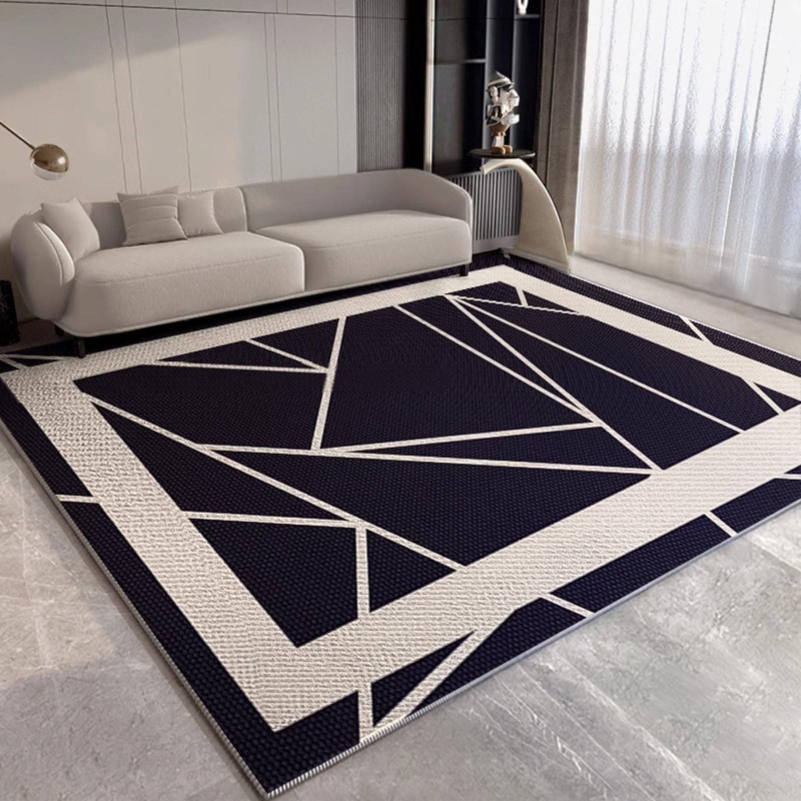 Zone intérieure Lavable Tapis antidérapant Tapis Mat Abstrait Microfibre rectangulaire Plus Tapis Salon Home Decor