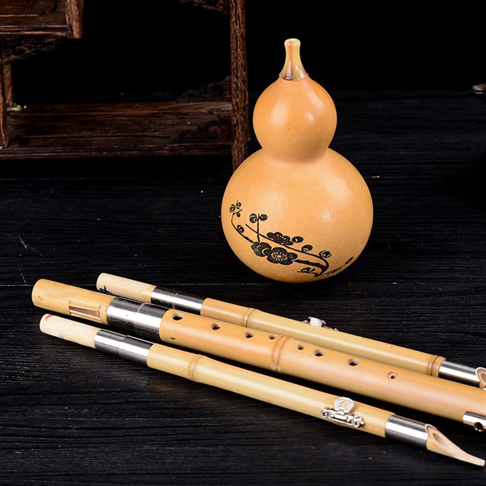 Instrument De Musique National Chinois Hulusi À Neuf Trous, Flûte Hulusi Pour Débutant Professionnel Hulusi (Color : C key)