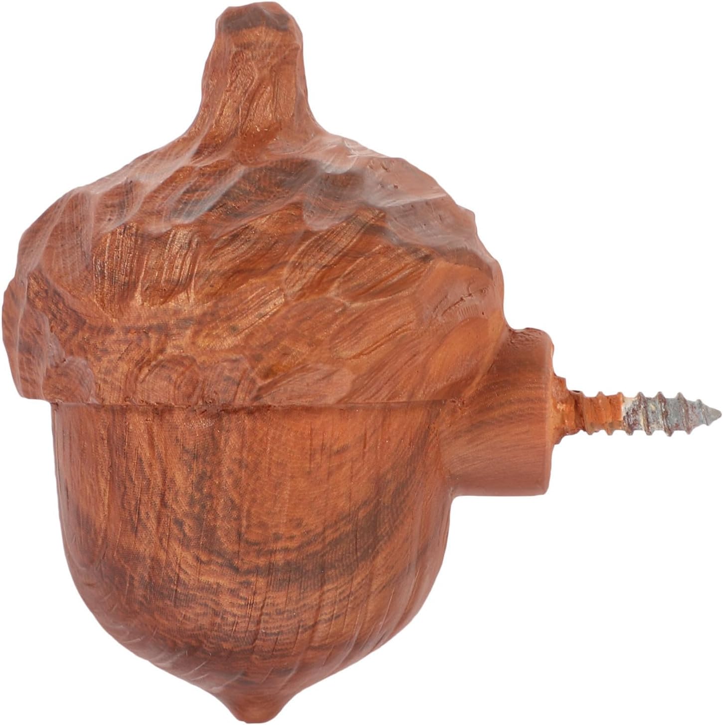 Healeved Acorn Resin Decorative Wall Hooks Small Size Home Use Hanger Unique Coat Hook for Living Room Balcony and Outdoor Storage