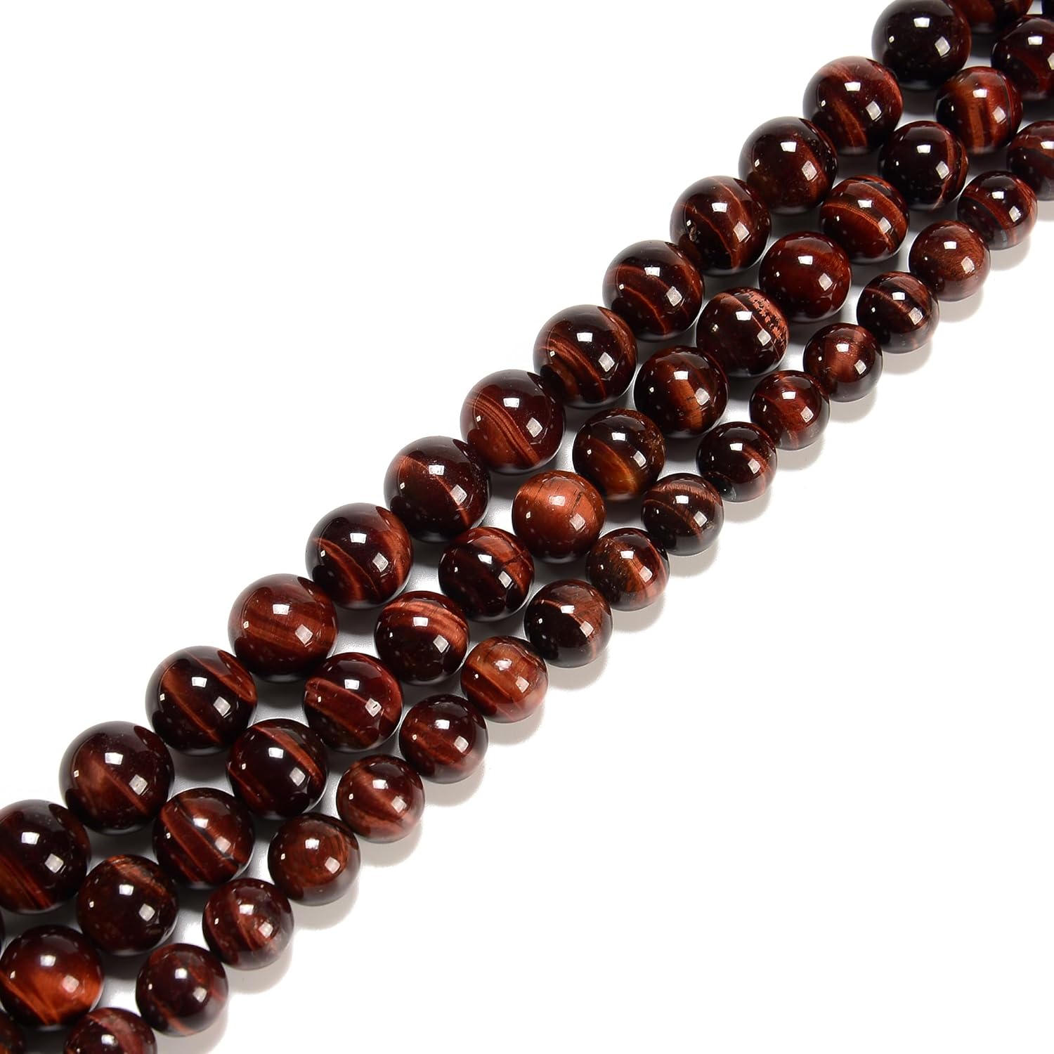 Red Tiger Eye Smooth Round Size 20mm 15.5'' Strand