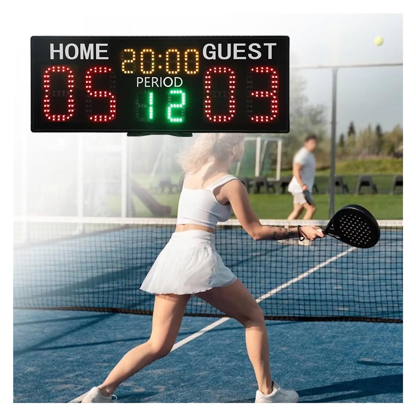 Tabellone segnapunti elettronico Digitale da Tavolo a LED for Tennis for Calcio Baseball Ping Pong Sport