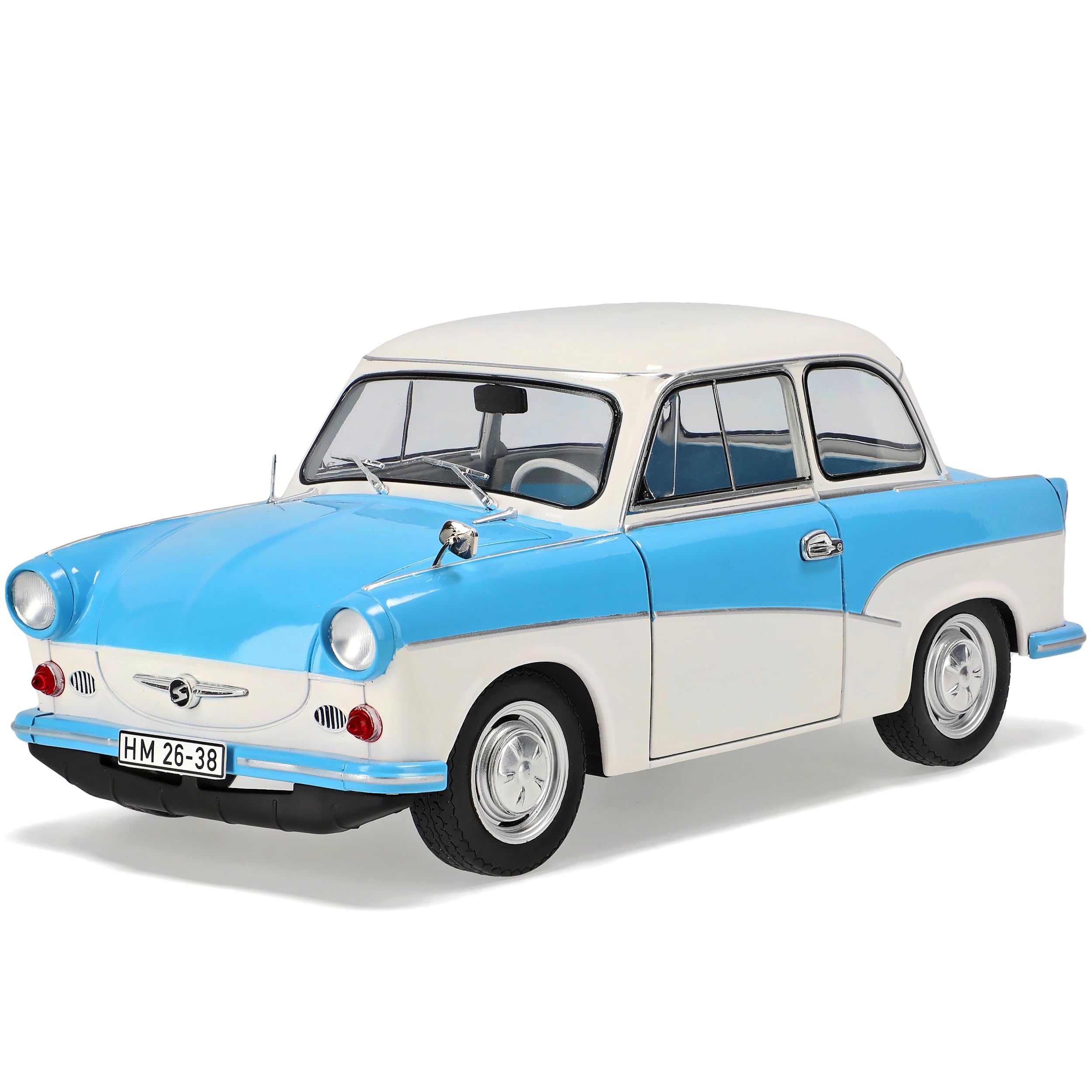 Generisch Trabant P50 Limousine Blau Weiss 1958-1962 Limitiert auf 1000 Stück Weltweit 1/18 Solido Modell Auto
