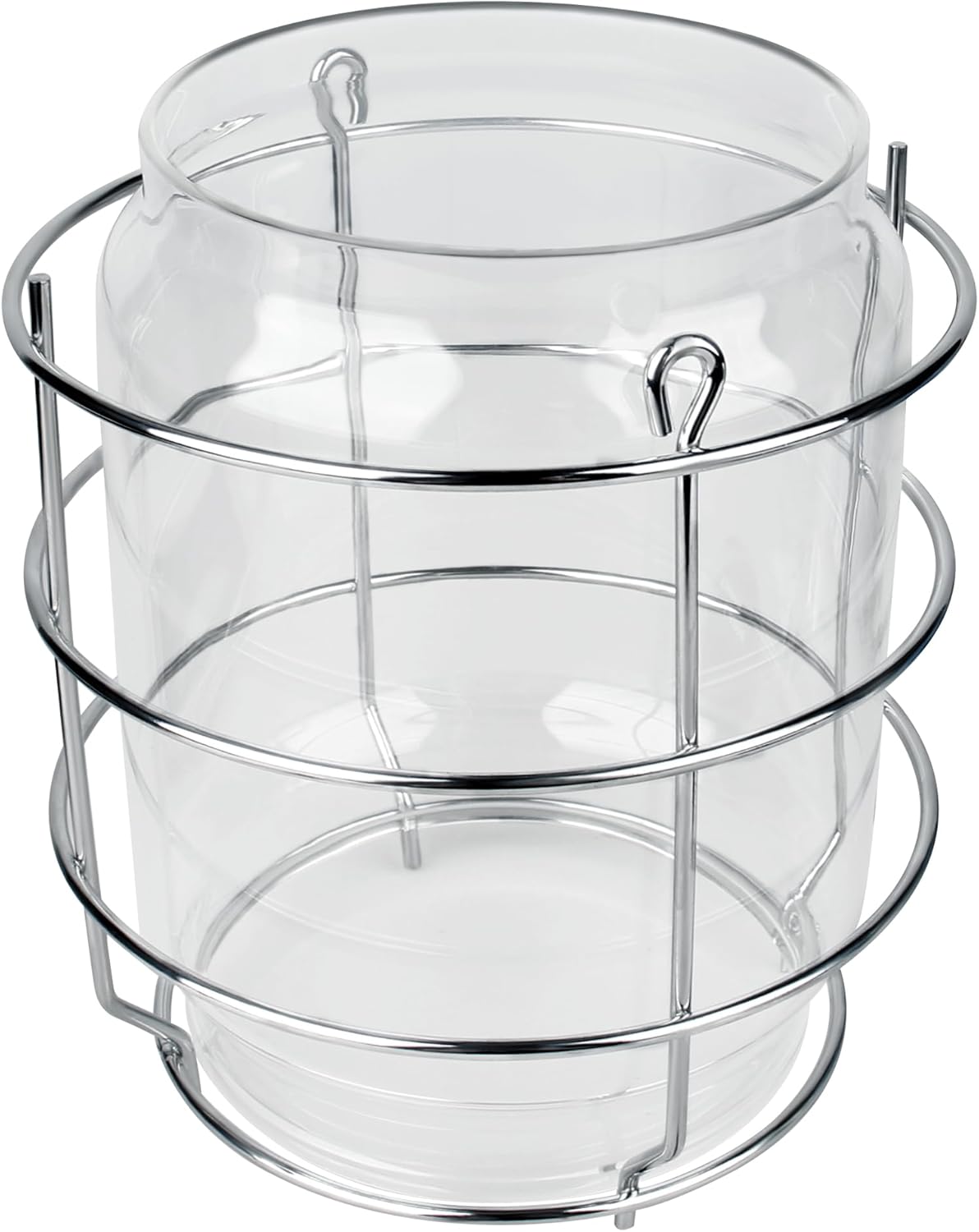 Lantern Globe and Protective Frame Compatible with Coleman Lanterns 2000/2500 Series (2000-043C),Replacement Lantern Globe & Steel Guard Kit for Coleman Northstars Camping Lanterns