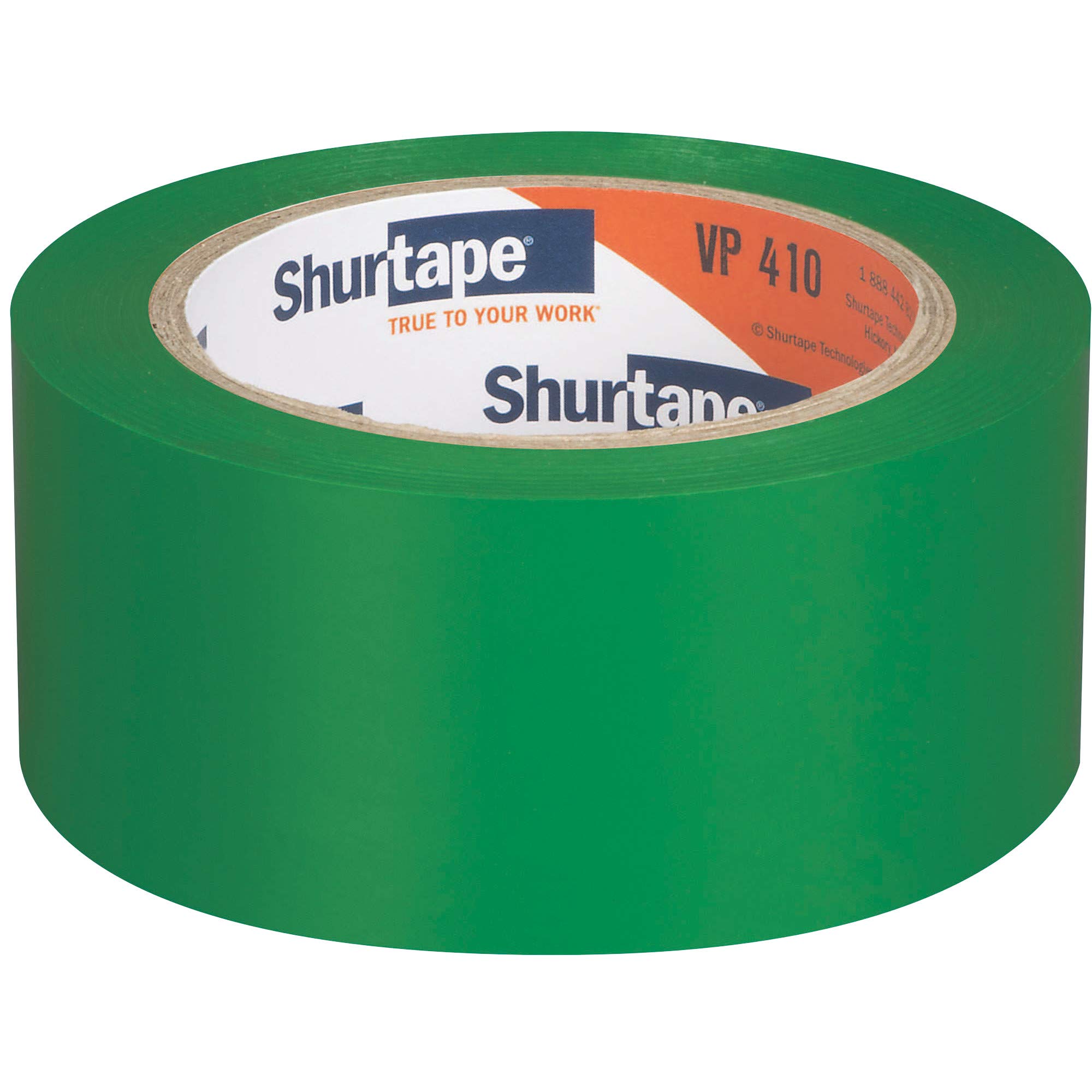 Shurtape VP 410 Colored Line Set and Marking Tape/Floor Tape, Meets OSHA Color-Coding, Green, 50mm x 33 Meter Roll, 24-Pack (202851)