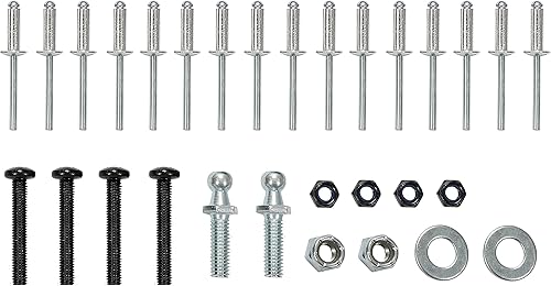 Vista 27 de KUAFU Parabrisas abatible de 1/4 pulgadas de grosor compatible con Yamaha Rhino 450 2006-2009 / Rhino 660 2004-2007 / 2008-2013 Rhino 700