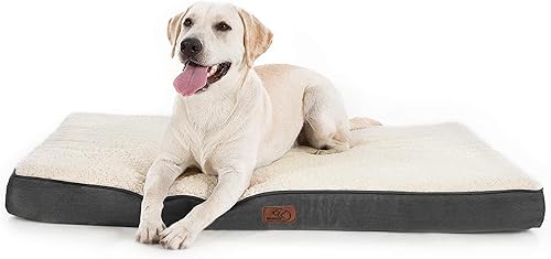 Bedsure - Cama ortopédica grande de espuma para perros y gatos pequeños medianos grandes y extragrandes de 50 75 y 100libras con burbujas y funda