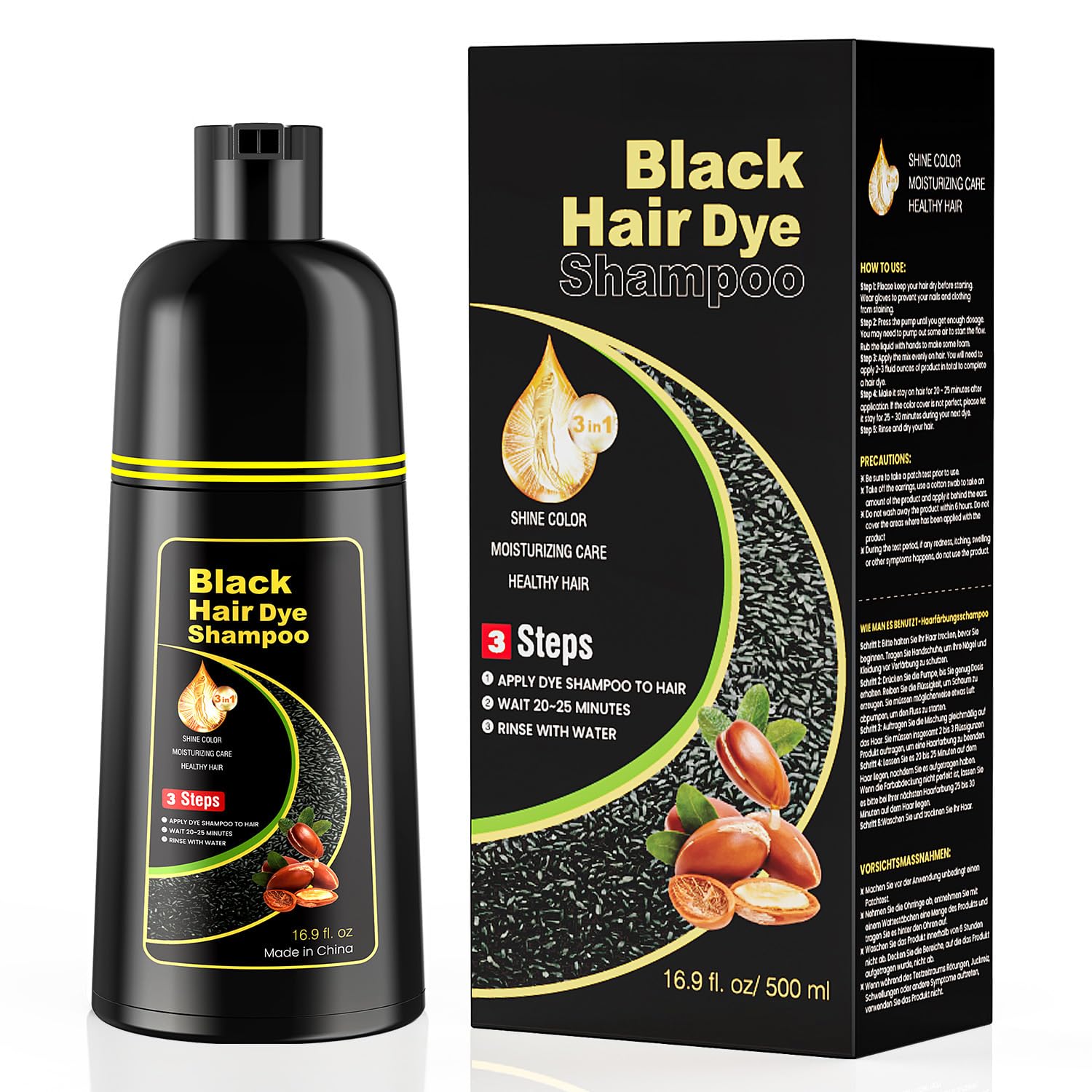 KAISASA Black Hair Dye Shampoo