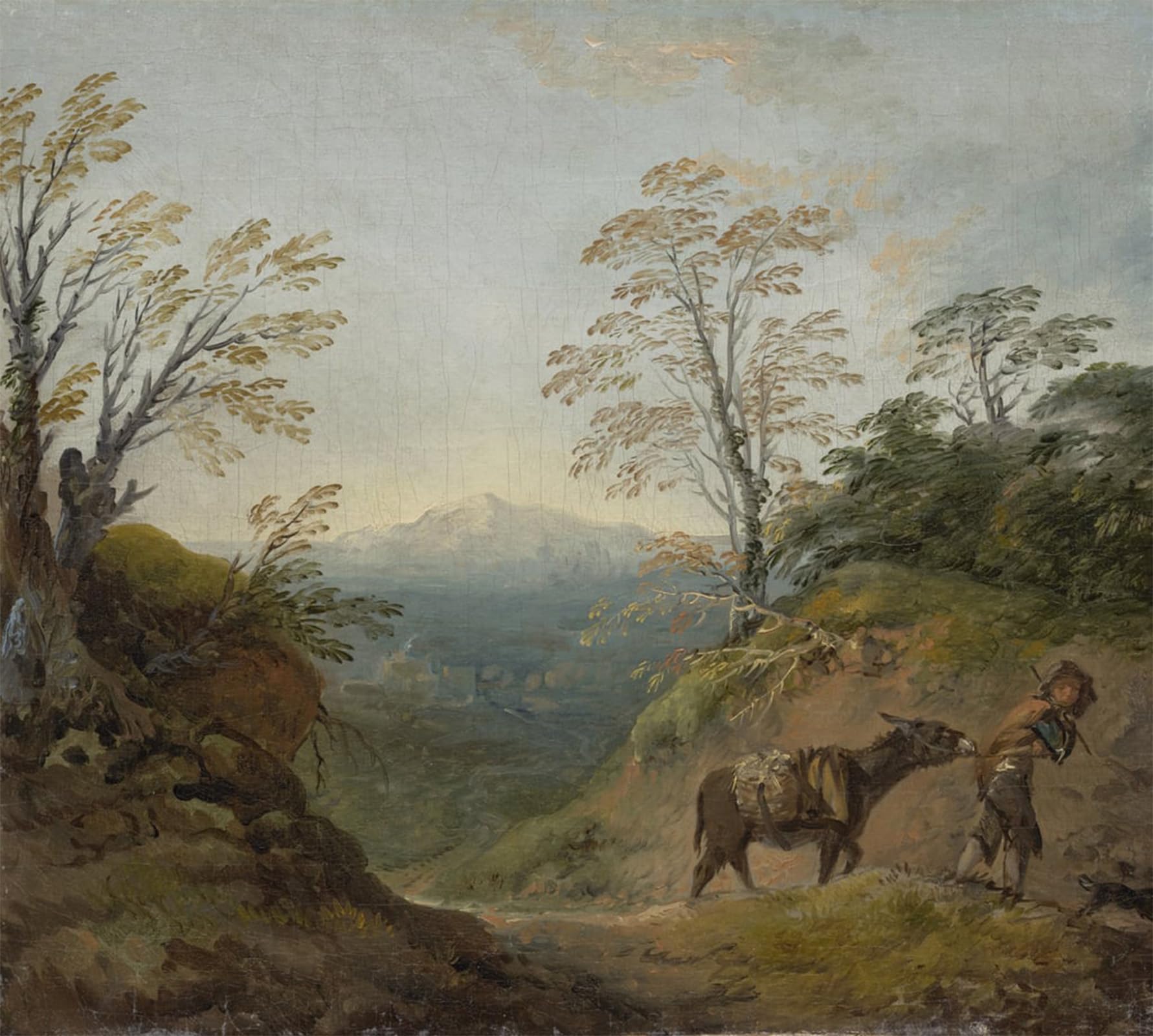 Toile Paysage Boisé Gainsborough 60x90cm - Impression Murale Salon
