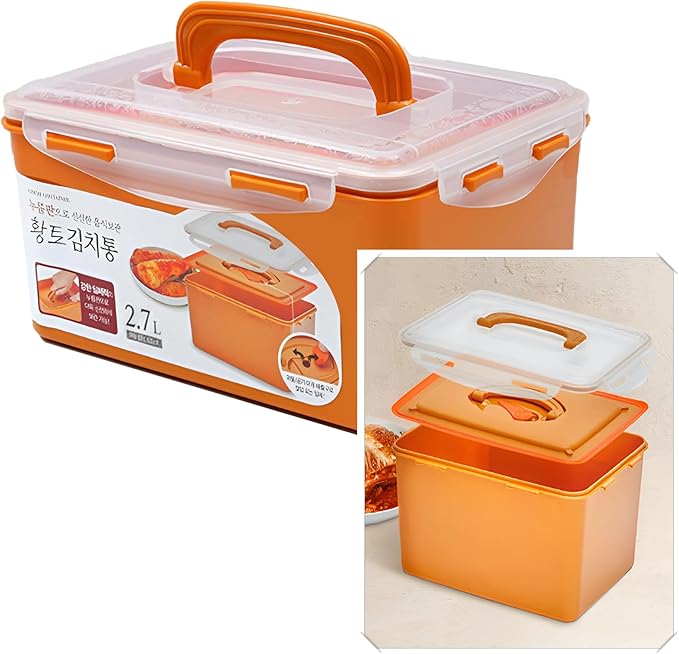 Probiotic Kimchi & Sauerkraut Container for Fresh Fermentation | Airtight