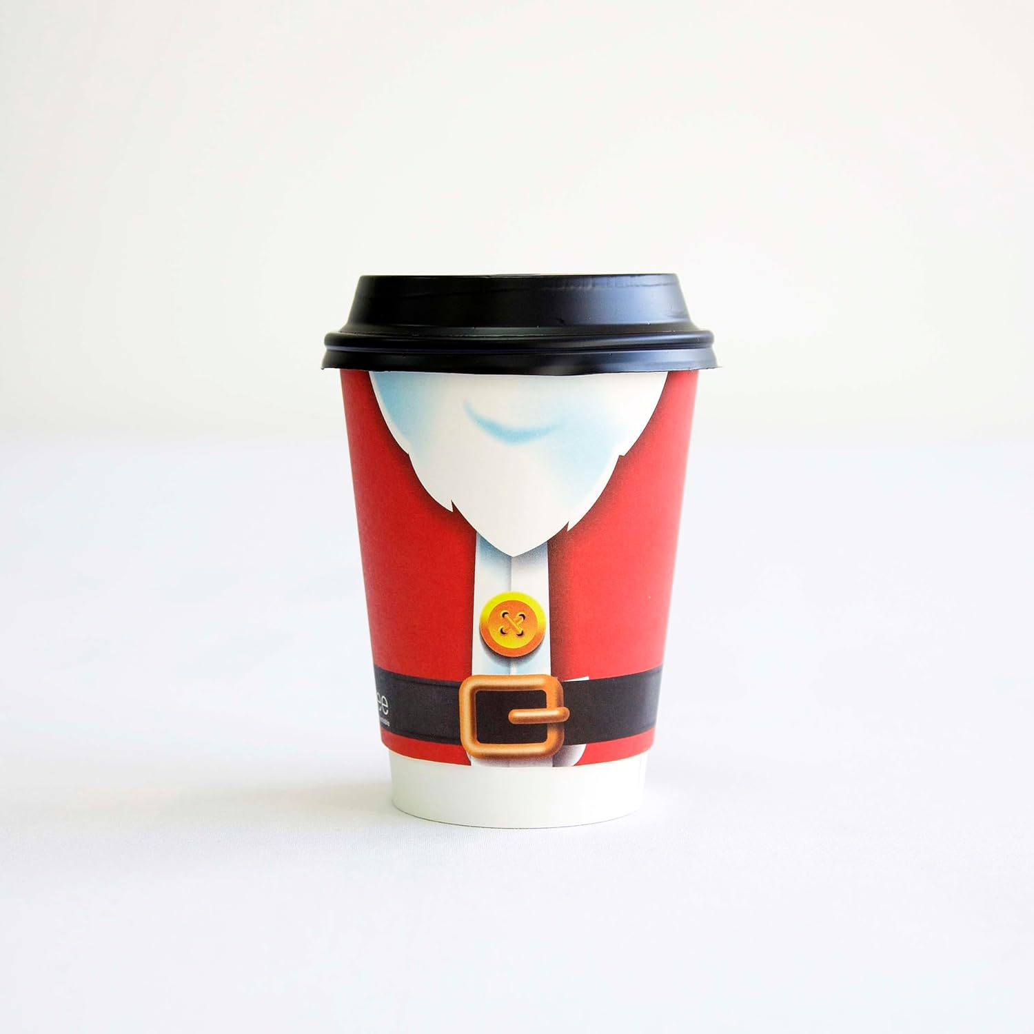 Decor Essentials Santa 12oz Disposable Paper Christmas Cups Recyclable