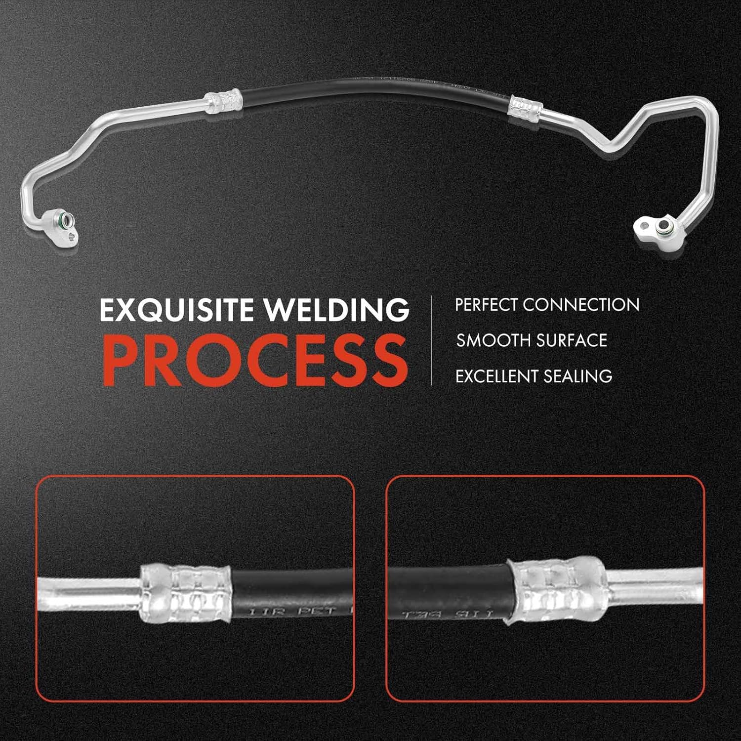 A-Premium A/C Discharge Line Hose Assembly Compatible with Toyota Camry, 2010 2011, 2.5L, Compressor to Condenser