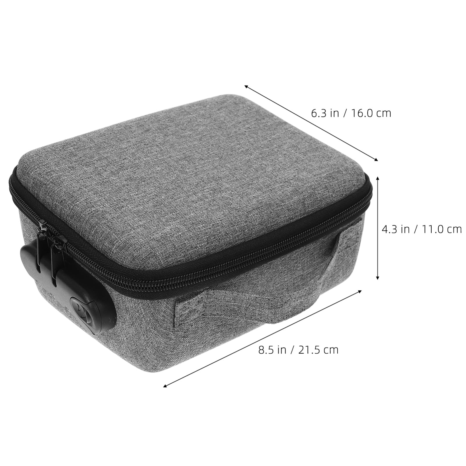 Gatuida Große Dokumententasche Polyester mit Zahlenschloss Reiseorganizer Aktentasche mit Griff Mehrlagiger Aufbewahrungsbox für Reisepässe und Karten