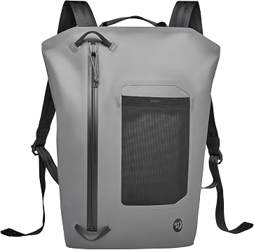 Nite Ize RunOff Waterproof 12L Backpack - IP67-Rated Backpack - Lightweight Travel Bag with TRU Zip Technology - Outdoor Gear with Attachment Points, Adjustable Shoulder Straps & Mesh Pockets