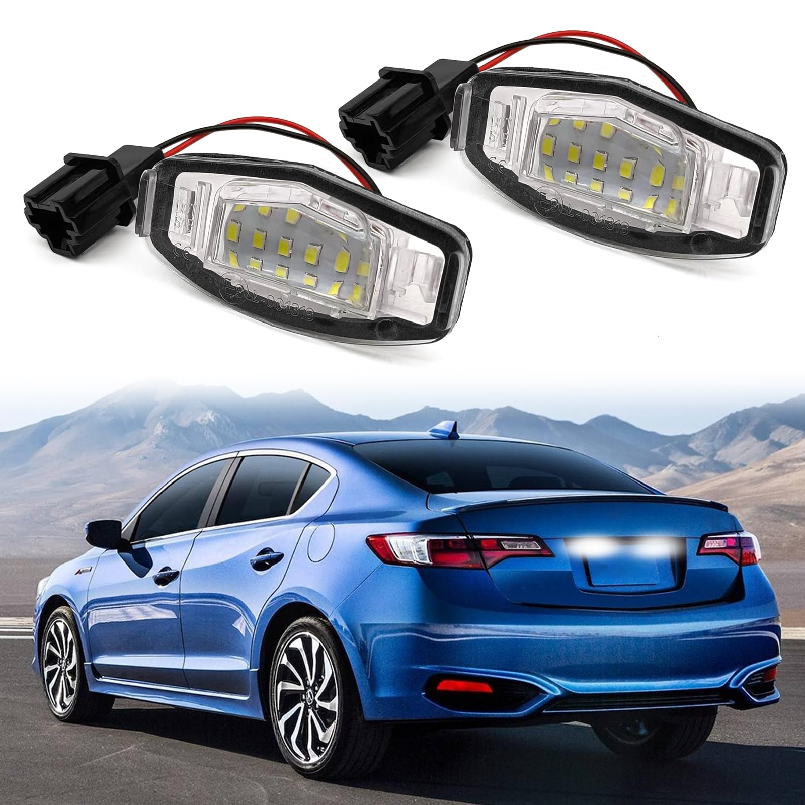 Amazon.com: 2 Pcs LED License Plate Light Lamp Tag Lights