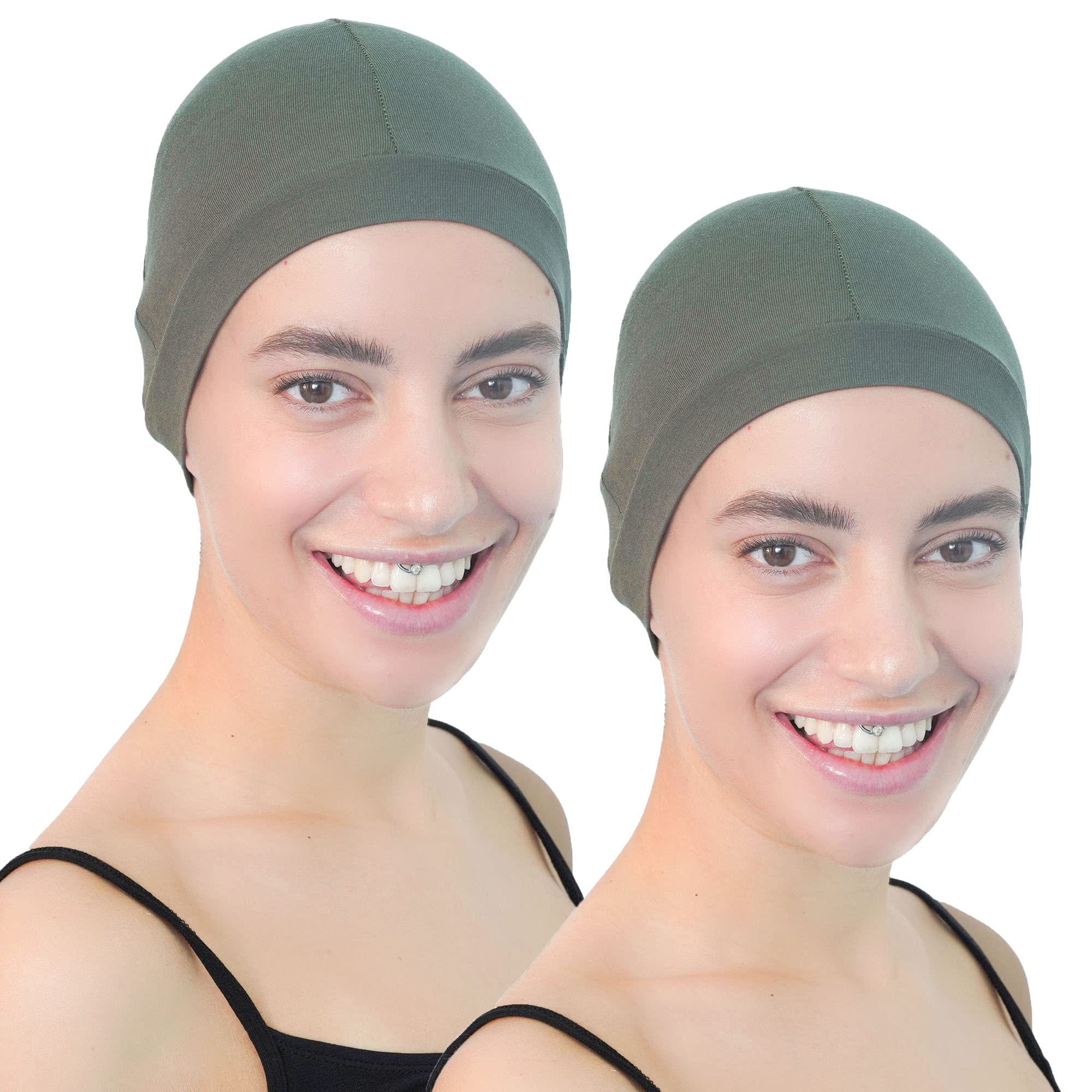Deresina Headwear Unisex Khaki Deresina Bamboo Wig Cap (Khaki)