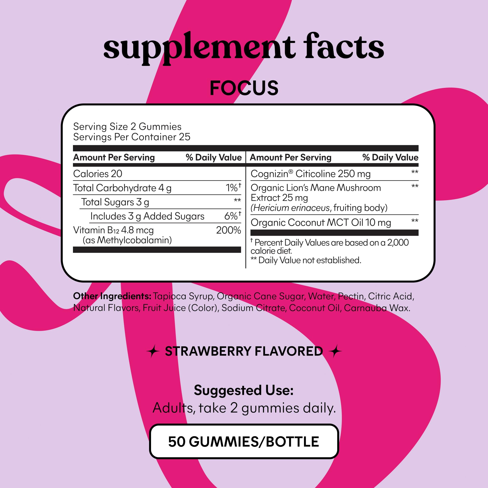Lemme Focus Concentration & Brain Health Gummies (50 Gummies) — Amazon image 5