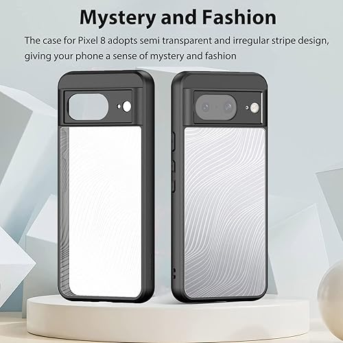 Miniatura 6 de Miimall Funda compatible con Google Pixel 8, TPU + PC Funda a prueba de golpes resistente a los arañazos delgada antihuellas antihuellas para Google